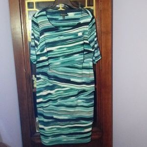 Connected Apparel tiered dress         14W